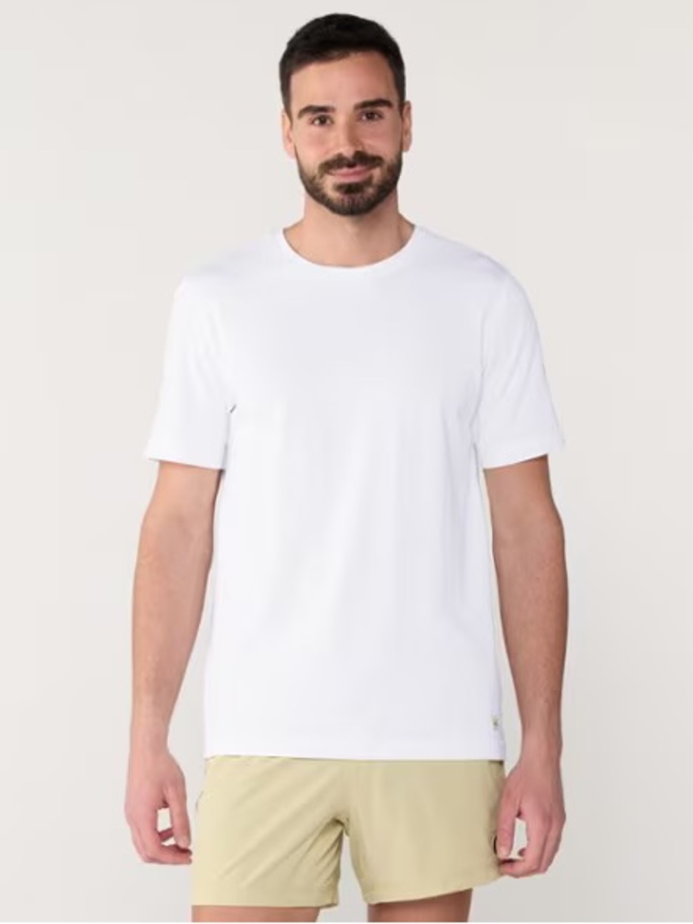 NWT Vuori Men’s Tuvalu White Short Sleeve Crew Tee 90% Pima Cotton